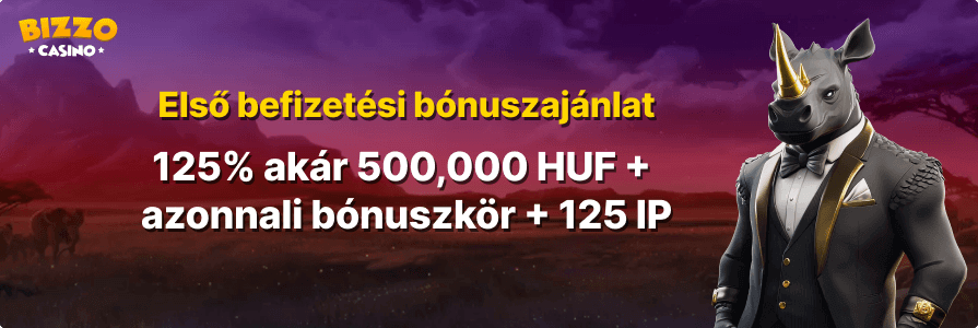 Bizzo Casino Üdvözlő Bónusz